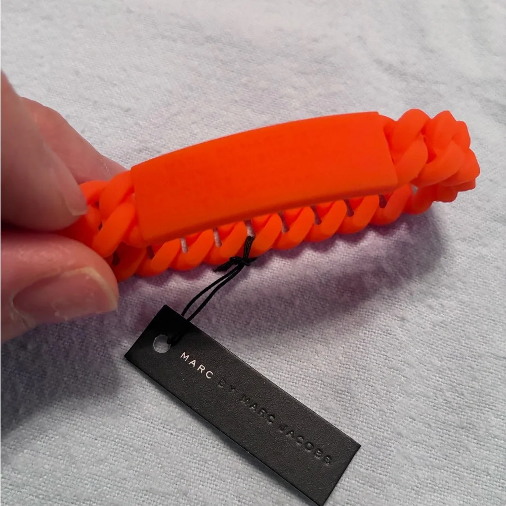 Marc by Marc Jacobs Braided Bracelet in color fluoro orange - Picture 6 of 8